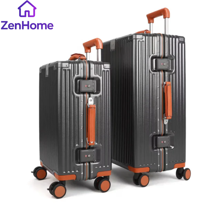 Kit Maleta de Viaje Pequeña 10 kg y Media 23 kg Policarbonato Capri Gris