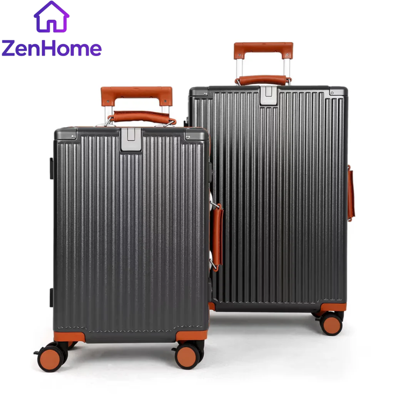 Kit Maleta de Viaje Pequeña 10 kg y Media 23 kg Policarbonato Capri Gris