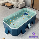PISCINA PLEGABLE NO INFLABLE DE PLÁSTICO DURO PARA NIÑOS Y ADULTOS